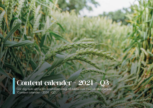 Content calender - 2024 - Q3 Your Digital Marketing Manager